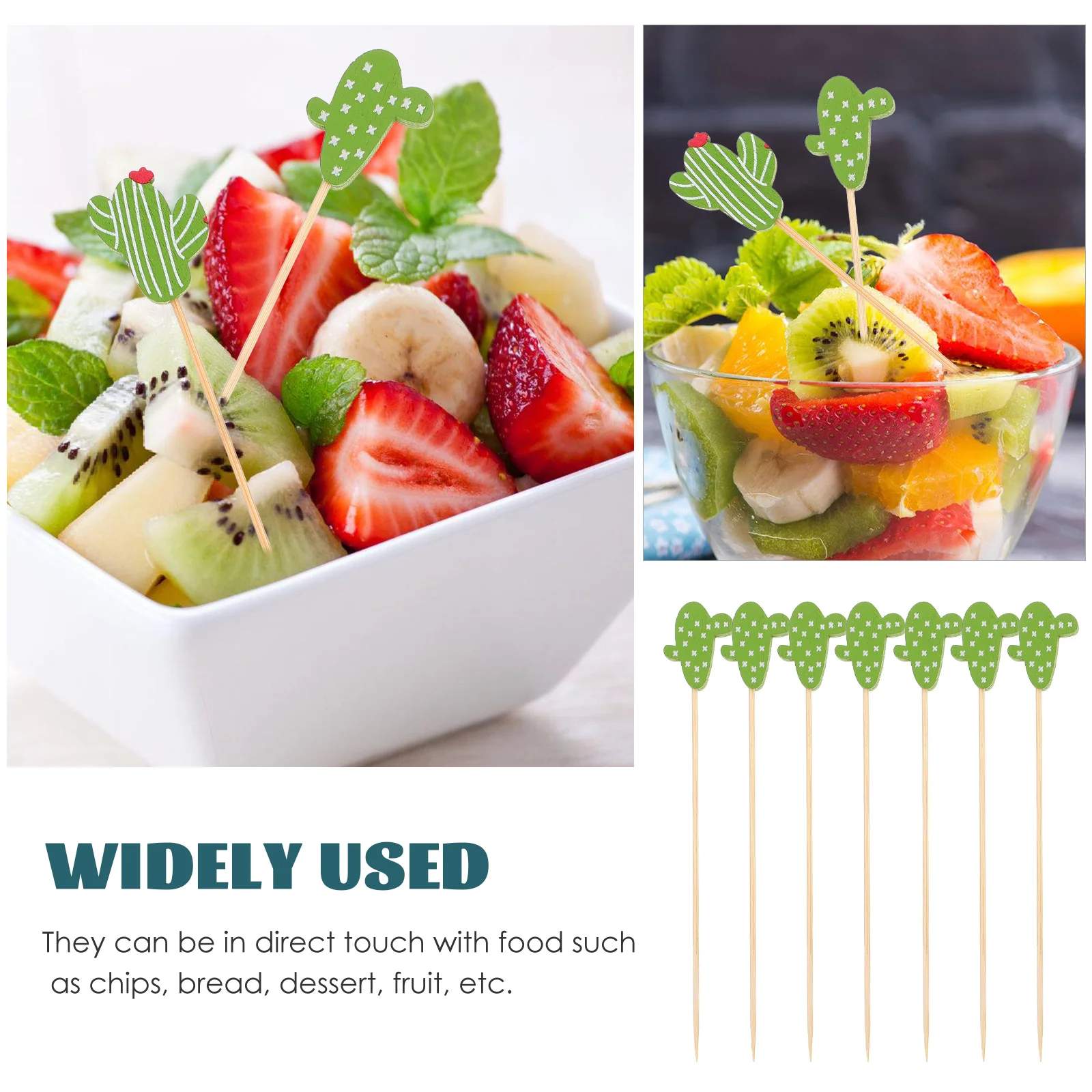 100Pcs Bamboo Cocktail Toothpicks Multi-Function Fruit Picks Food Dessert Party Supplies Tropical Cactus Style 
100Pcs Bamboo Cocktail Toothpicks Multi-Function Fruit Picks Food Dessert Party Supplies Tropical Cactus Style