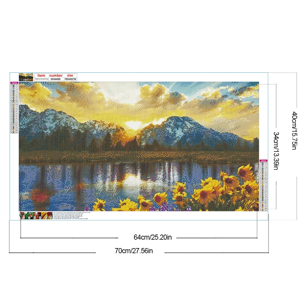 2pcs Landscape 5D DIY Full Drill Round Diamond Painting Kit Home Decor 70x40cm (A)
2pcs Landscape 5D DIY Full Drill Round Diamond Painting Kit Home Decor 70x40cm (A)