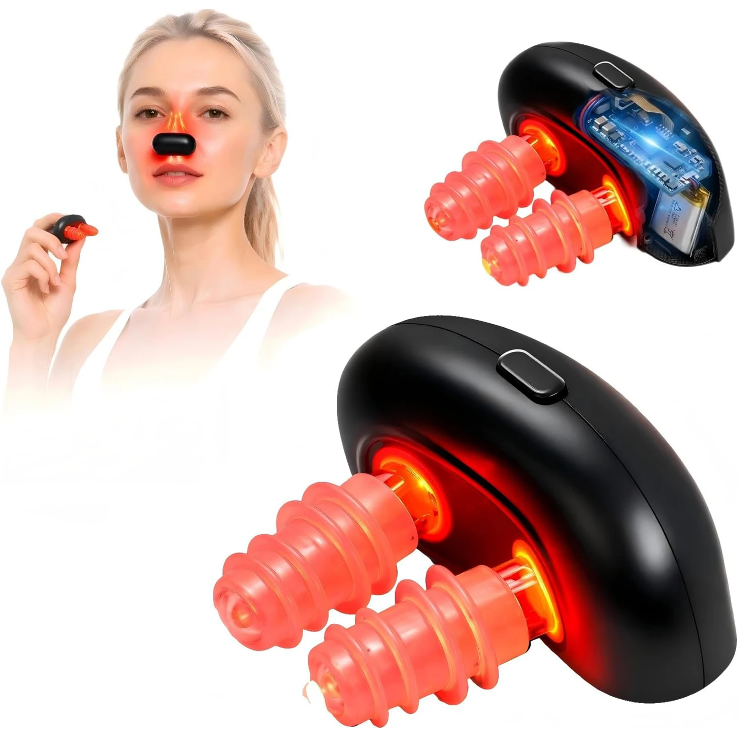 Smart Nasal Phototherapy Device Infrared Light Therapy for Chronic Rhinitis/Itchy/Runny Nose Care Mini Nose Phototherapy Device
Smart Nasal Phototherapy Device Infrared Light Therapy for Chronic Rhinitis/Itchy/Runny Nose Care Mini Nose Phototherapy Device