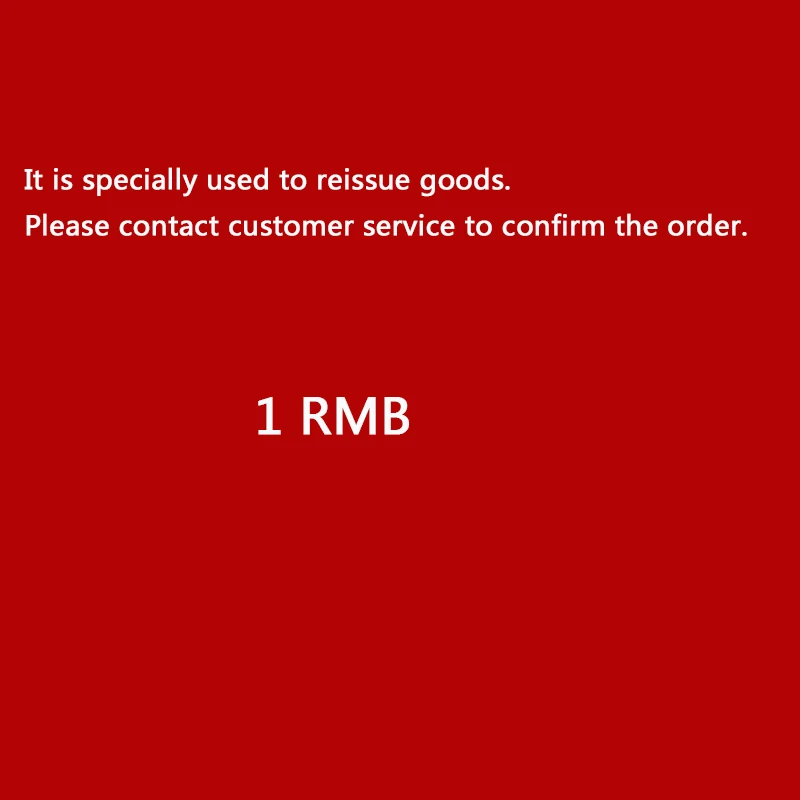 For It is specially used to reissue goods. Please contact customer service to confirm the order.
For It is specially used to reissue goods. Please contact customer service to confirm the order.
