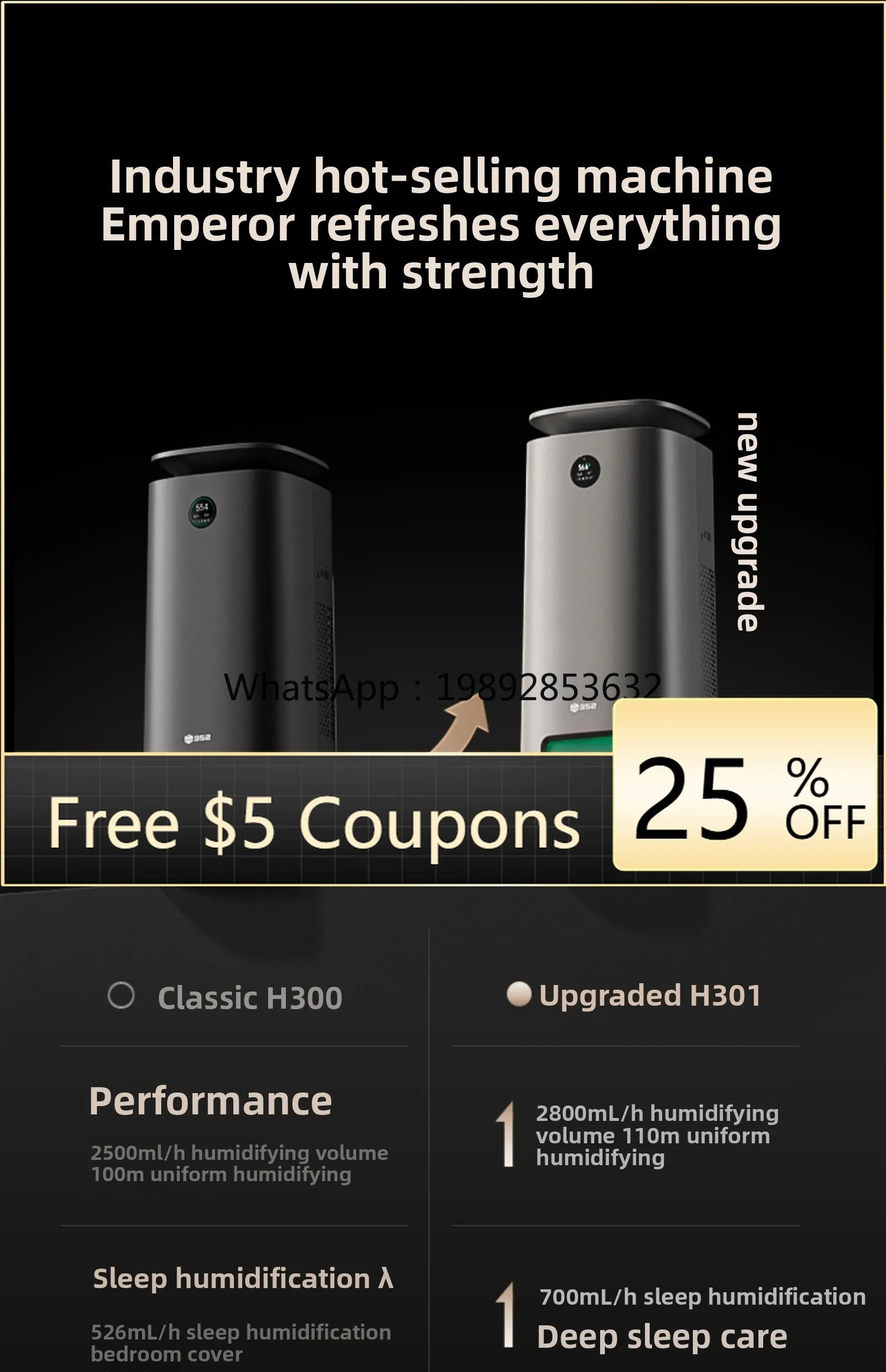 ZZ Humidifier Air Purifier Combo for Bedroom Home Indoor Pet Mother and Baby Grade Formaldehyde Removal Low Noise
ZZ Humidifier Air Purifier Combo for Bedroom Home Indoor Pet Mother and Baby Grade Formaldehyde Removal Low Noise