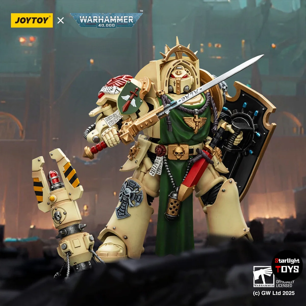 【24 Hours Delivery】JOYTOY Warhammer 40K Dark Angels Deathwing Knight 1 With Power Sword Storm Shield and Teleport Homer 1/18
【24 Hours Delivery】JOYTOY Warhammer 40K Dark Angels Deathwing Knight 1 With Power Sword Storm Shield and Teleport Homer 1/18