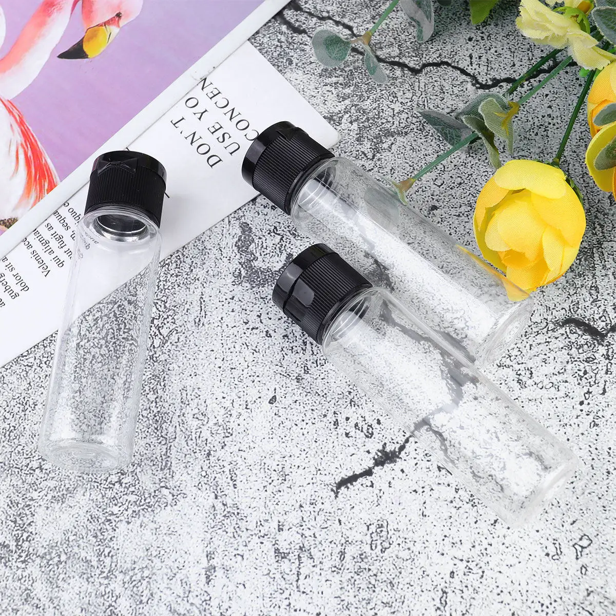 24Pcs Travel Skin Care Water Bottles Small Lid Empty Refillable Makeup Container Portable Leakproof Dispenser Plastic
24Pcs Travel Skin Care Water Bottles Small Lid Empty Refillable Makeup Container Portable Leakproof Dispenser Plastic