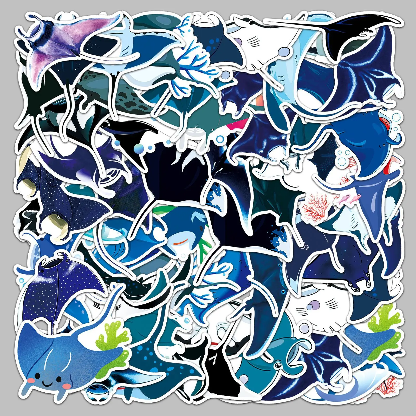 50pcs Creative Cartoon Marine Animal Manta Ray Series Graffiti Stickers For Helmet Desktop Wall Decoration DIY Stickers 
50pcs Creative Cartoon Marine Animal Manta Ray Series Graffiti Stickers For Helmet Desktop Wall Decoration DIY Stickers