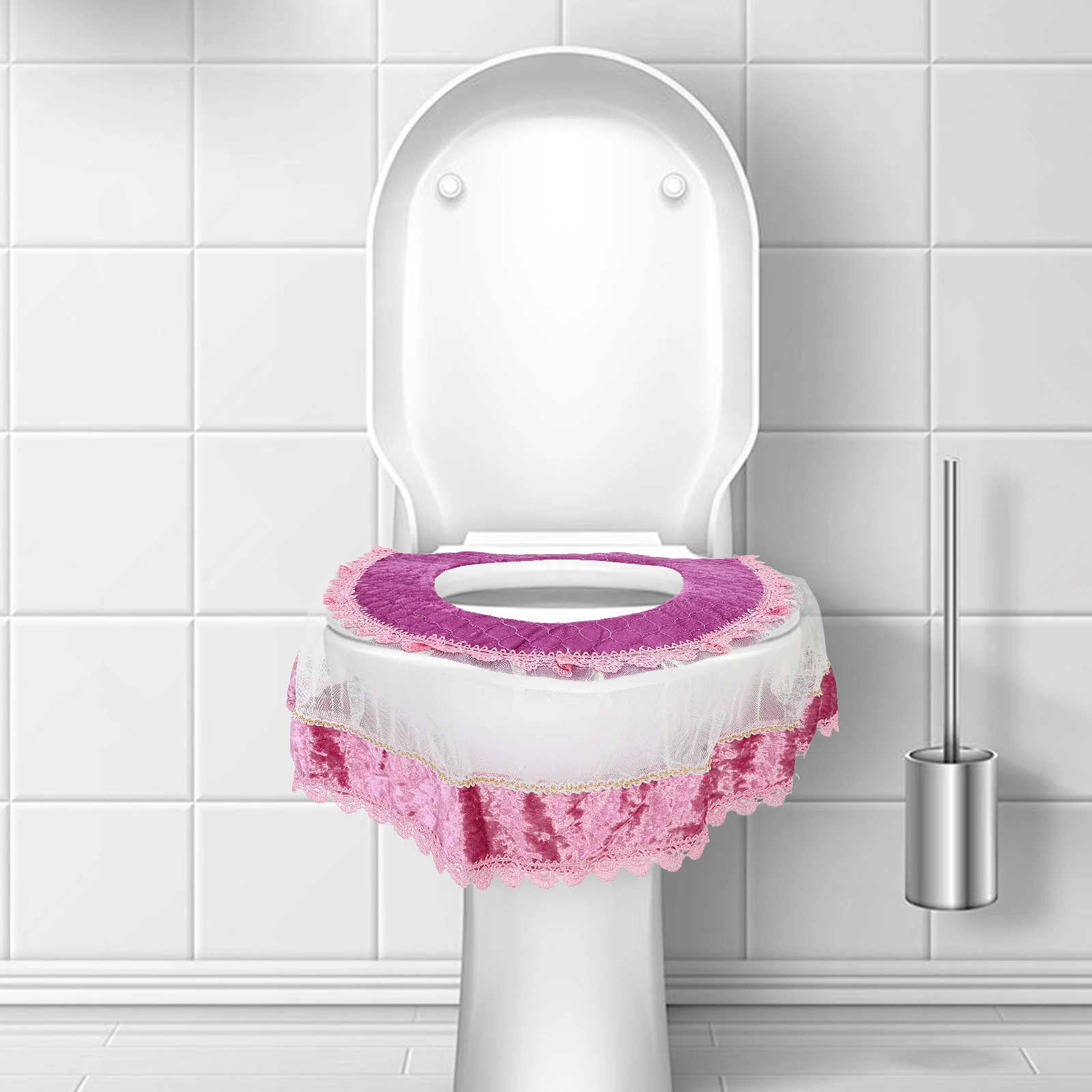 Toilet Seat Cover Set Purple Blue Cushion Tank Pad European Style Warm Winter Comfort Practical Durability Standard Size
Toilet Seat Cover Set Purple Blue Cushion Tank Pad European Style Warm Winter Comfort Practical Durability Standard Size