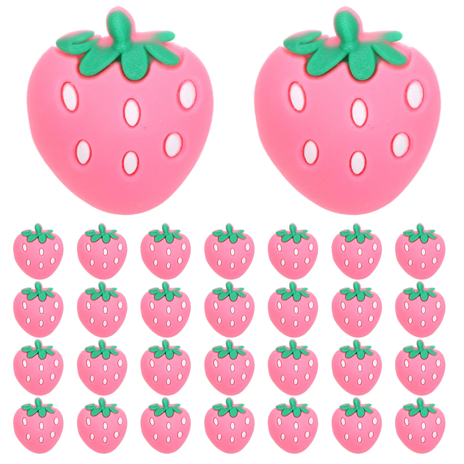 30Pcs PVC Strawberry Pencil Topper Soft Clip-on Pencil Charms Pen Holder Classroom Rewards School Student Stationery
30Pcs PVC Strawberry Pencil Topper Soft Clip-on Pencil Charms Pen Holder Classroom Rewards School Student Stationery