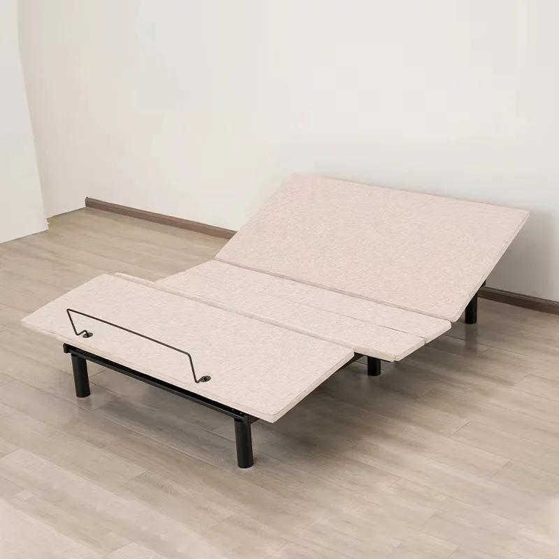 Metal solid wood electric bed frame bedroom multi-function electric liftable multi-function electric bed
Metal solid wood electric bed frame bedroom multi-function electric liftable multi-function electric bed