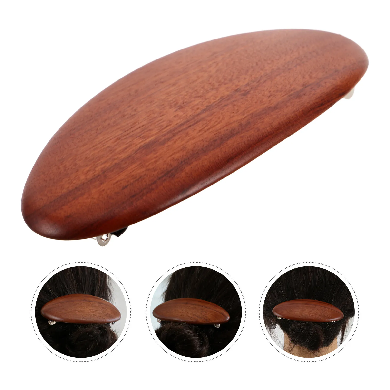 Oval Wooden Hair Clip Large Vintage French Hairpin Non-Slip Brown Wood Grain Barrette Cheongsam Retro Hair Accessories Daily
Oval Wooden Hair Clip Large Vintage French Hairpin Non-Slip Brown Wood Grain Barrette Cheongsam Retro Hair Accessories Daily