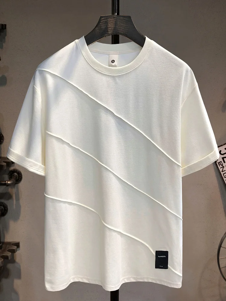 Повседневная многослойная футболка для мужчин: дышащая, свободного кроя, быстросохнущая, с дизайнерскими элементами на плечах, летний тренд, брендовая футболка
Повседневная многослойная футболка для мужчин: дышащая, свободного кроя, быстросохнущая, с дизайнерскими элементами на плечах, летний тренд, брендовая футболка