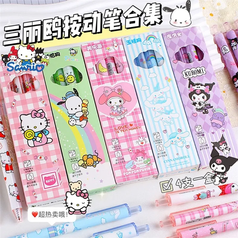 Kawaii Sanrio Gel Pen Cartoon HelloKitty My Melody Cinnamoroll Quick-drying Black Ink Pen Student Stationery for Kids Xmas Gifts
Kawaii Sanrio Gel Pen Cartoon HelloKitty My Melody Cinnamoroll Quick-drying Black Ink Pen Student Stationery for Kids Xmas Gifts