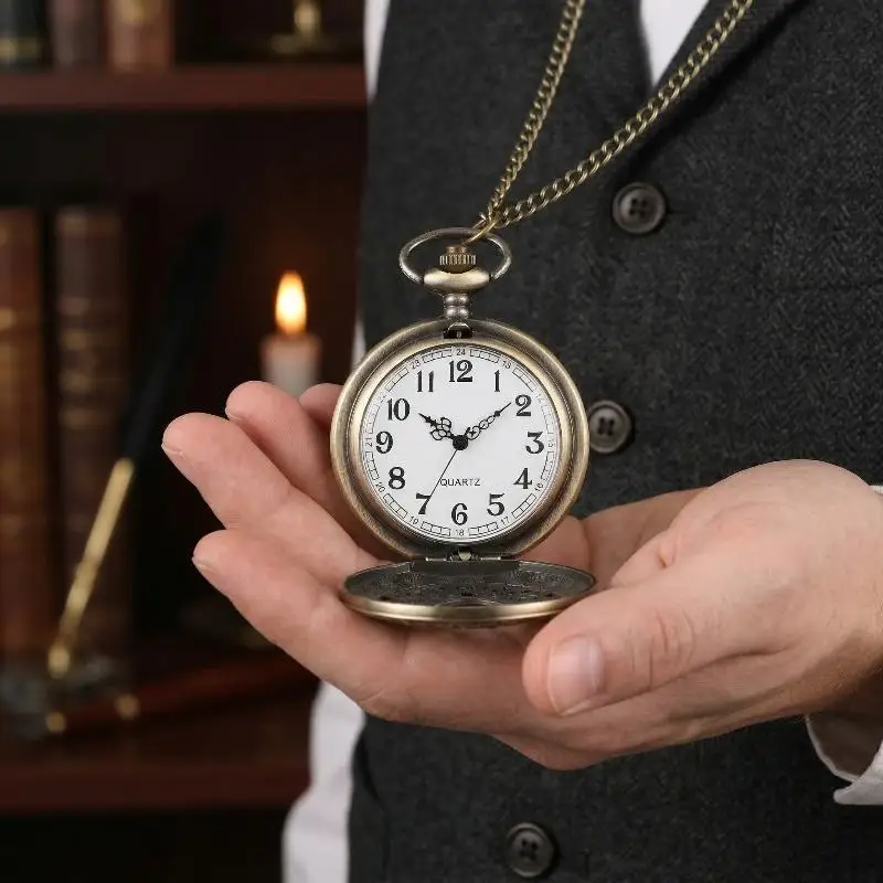 Bronze Retro Round Hollow Characteristic Quartz Pocket Watch Men's And Women's Fashion Necklace Pendant Jewelry Gift
Bronze Retro Round Hollow Characteristic Quartz Pocket Watch Men's And Women's Fashion Necklace Pendant Jewelry Gift