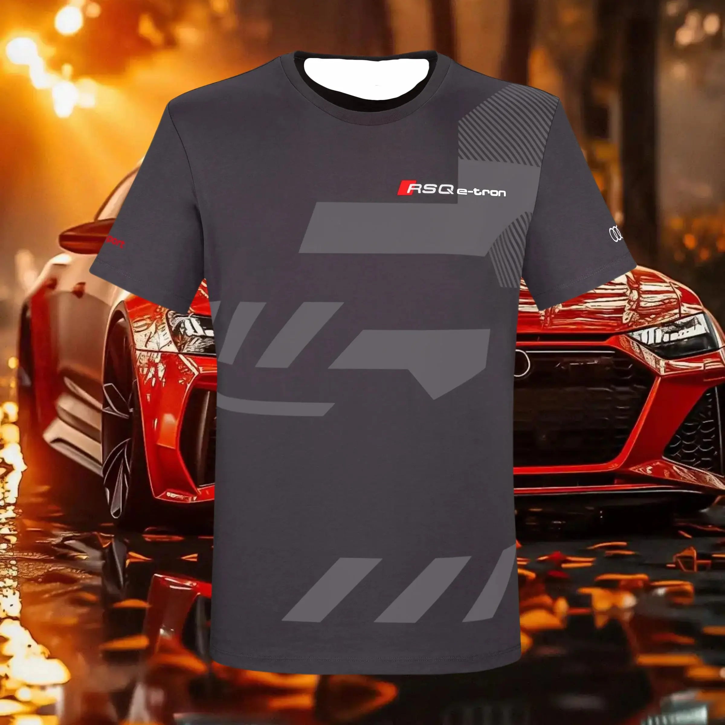 Лето 2022, новая популярная мужская футболка с короткими рукавами и 3D принтом Audi quattro, дышащая, быстросохнущая, крутая футболка MOTO
Лето 2022, новая популярная мужская футболка с короткими рукавами и 3D принтом Audi quattro, дышащая, быстросохнущая, крутая футболка MOTO