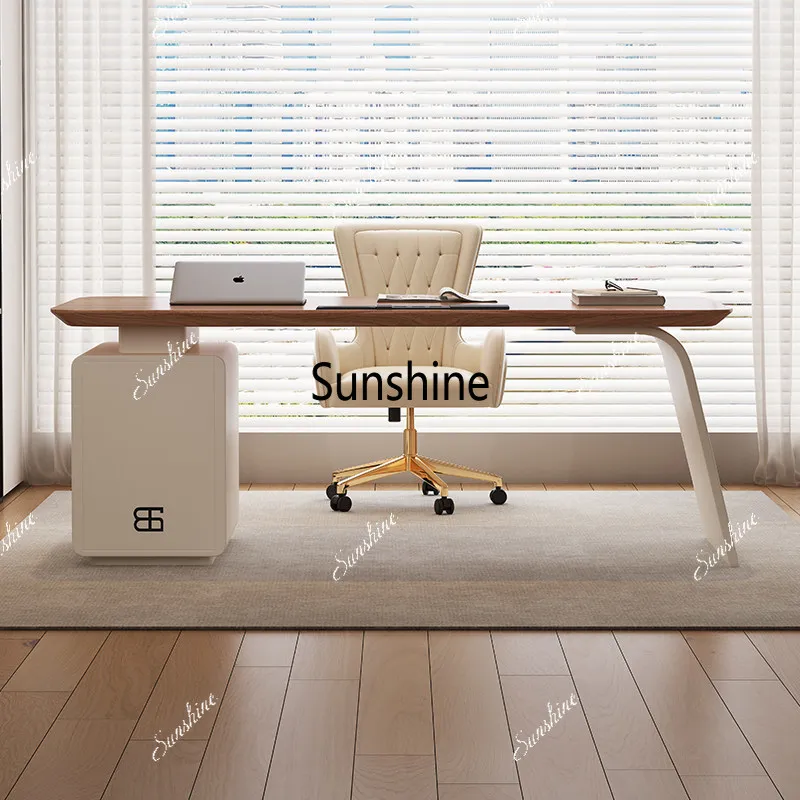 Solid wood light luxury modern minimalist high-end cream style desk
Solid wood light luxury modern minimalist high-end cream style desk