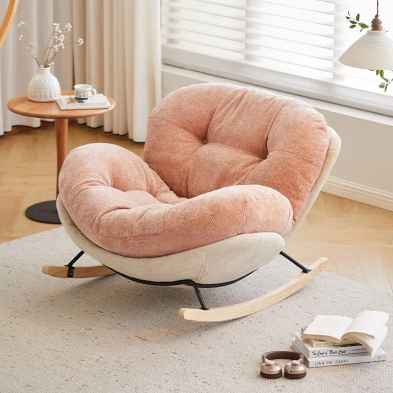 Cream wind rocking chair, reclining and sleeping single sofa
Cream wind rocking chair, reclining and sleeping single sofa