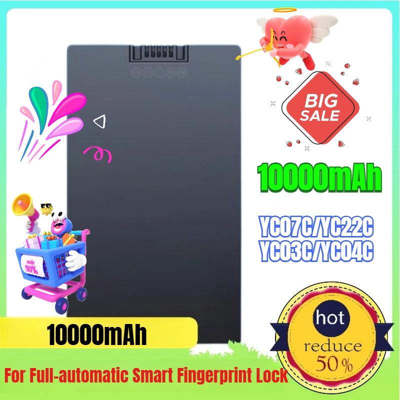 10000mAh YC07C/ YC22C/ YC03C /YC04C for Full-automatic Smart Fingerprint Lock Lithium Battery P-P+C+P+P-
10000mAh YC07C/ YC22C/ YC03C /YC04C for Full-automatic Smart Fingerprint Lock Lithium Battery P-P+C+P+P-