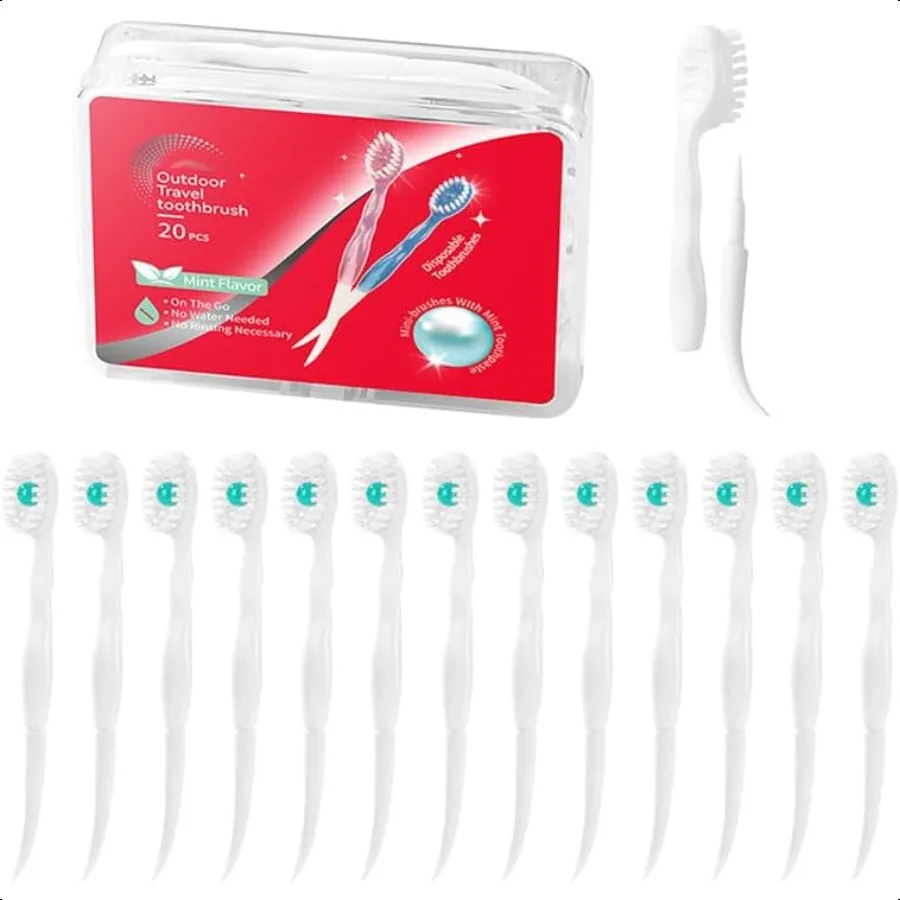 Disposable Mini Toothbrush Travel Toothbrushes with Toothpaste Portable Peppermint 48pcs 1
Disposable Mini Toothbrush Travel Toothbrushes with Toothpaste Portable Peppermint 48pcs 1