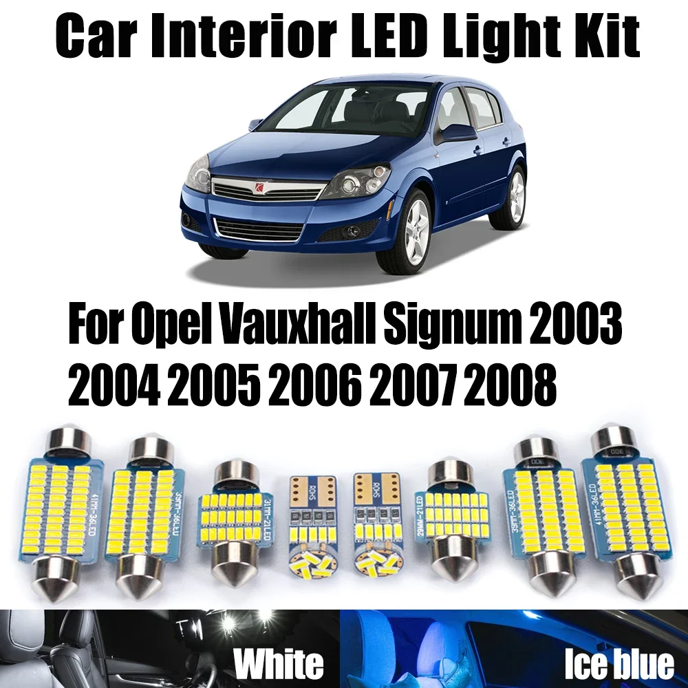 13Pcs For Opel Vauxhall Signum 2003 2004 2005 2006 2007 2008 Canbus LED Interior Lighting Map Dome Light Car Door Trunk Bulb Kit
13Pcs For Opel Vauxhall Signum 2003 2004 2005 2006 2007 2008 Canbus LED Interior Lighting Map Dome Light Car Door Trunk Bulb Kit