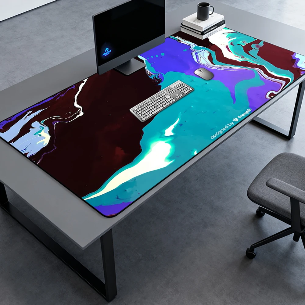 Liquid Swirl Desk Pad Table Mat 140x60 Abstract Mousemat Vibrant Full Purple Teal Mat Black Mousepad 3mm Rubber Deskmat Mat
Liquid Swirl Desk Pad Table Mat 140x60 Abstract Mousemat Vibrant Full Purple Teal Mat Black Mousepad 3mm Rubber Deskmat Mat