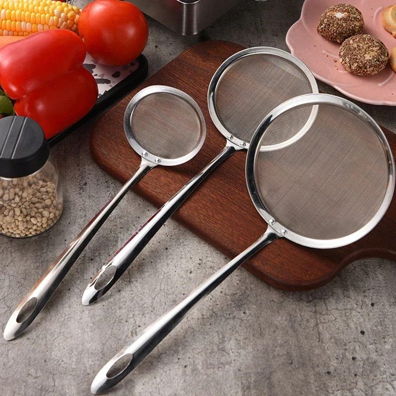1Pc Fat Skimmer Spoon, Stainless Steel Fine Mesh Skimmer, Strainer Spoon For Removing Grease Fat And Foam, Kitchen Tools Sifter
1Pc Fat Skimmer Spoon, Stainless Steel Fine Mesh Skimmer, Strainer Spoon For Removing Grease Fat And Foam, Kitchen Tools Sifter
