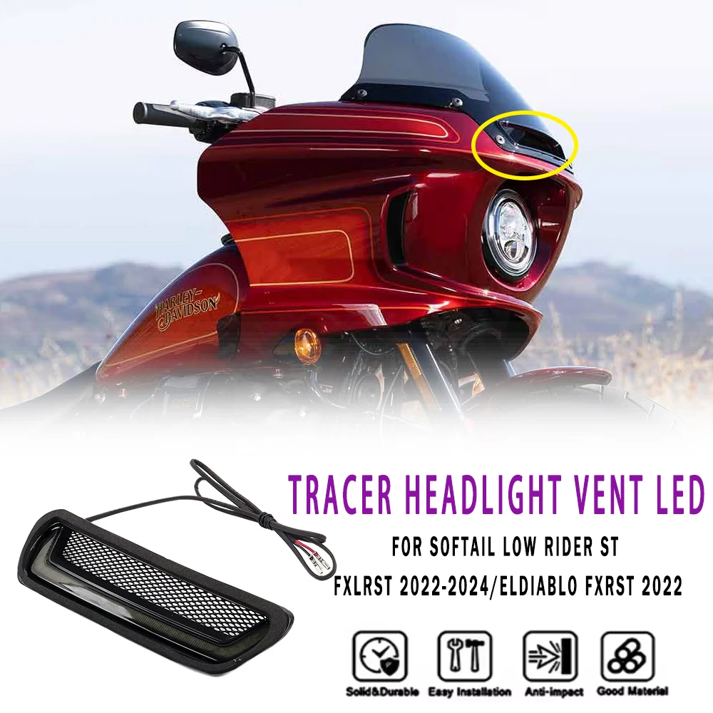 Для Softail Low Rider ST El Diablo FXRST FXLRST 2022 2024 Вентиляционный акцент светодиодный белый аксессуар для фар Tracer
Для Softail Low Rider ST El Diablo FXRST FXLRST 2022 2024 Вентиляционный акцент светодиодный белый аксессуар для фар Tracer