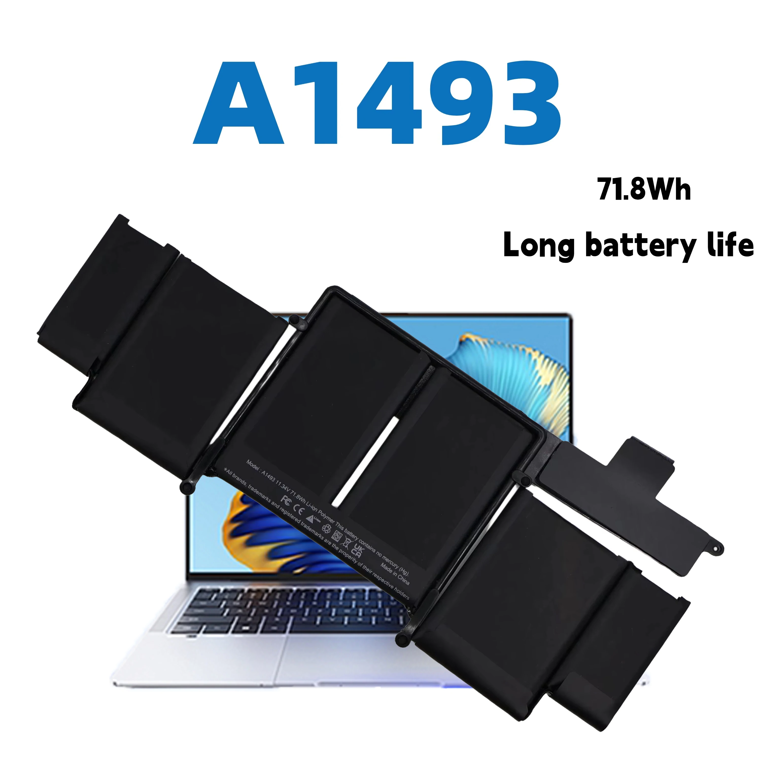 AUSSY A1493 71.8WH Laptop Battery For Apple MacBook Pro 13" Retina A1502 2013 2014 2015 Year 020-00010
AUSSY A1493 71.8WH Laptop Battery For Apple MacBook Pro 13" Retina A1502 2013 2014 2015 Year 020-00010