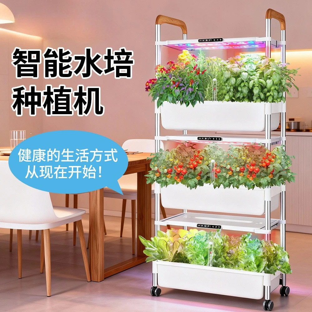 Intelligent Planter Indoor Soilless Cultivation Hydroponic Vegetables Household Multi-layer Planting Vegetable Planter
Intelligent Planter Indoor Soilless Cultivation Hydroponic Vegetables Household Multi-layer Planting Vegetable Planter