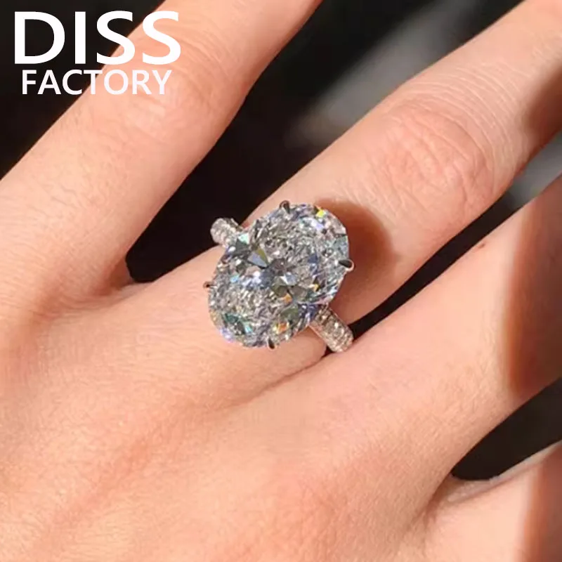 5 6 7 8 9 10 Carat solid 18K White Gold Ring luxurious Oval shape moissanite Diamonds Women Wedding Party Engagement Ring Classi
5 6 7 8 9 10 Carat solid 18K White Gold Ring luxurious Oval shape moissanite Diamonds Women Wedding Party Engagement Ring Classi