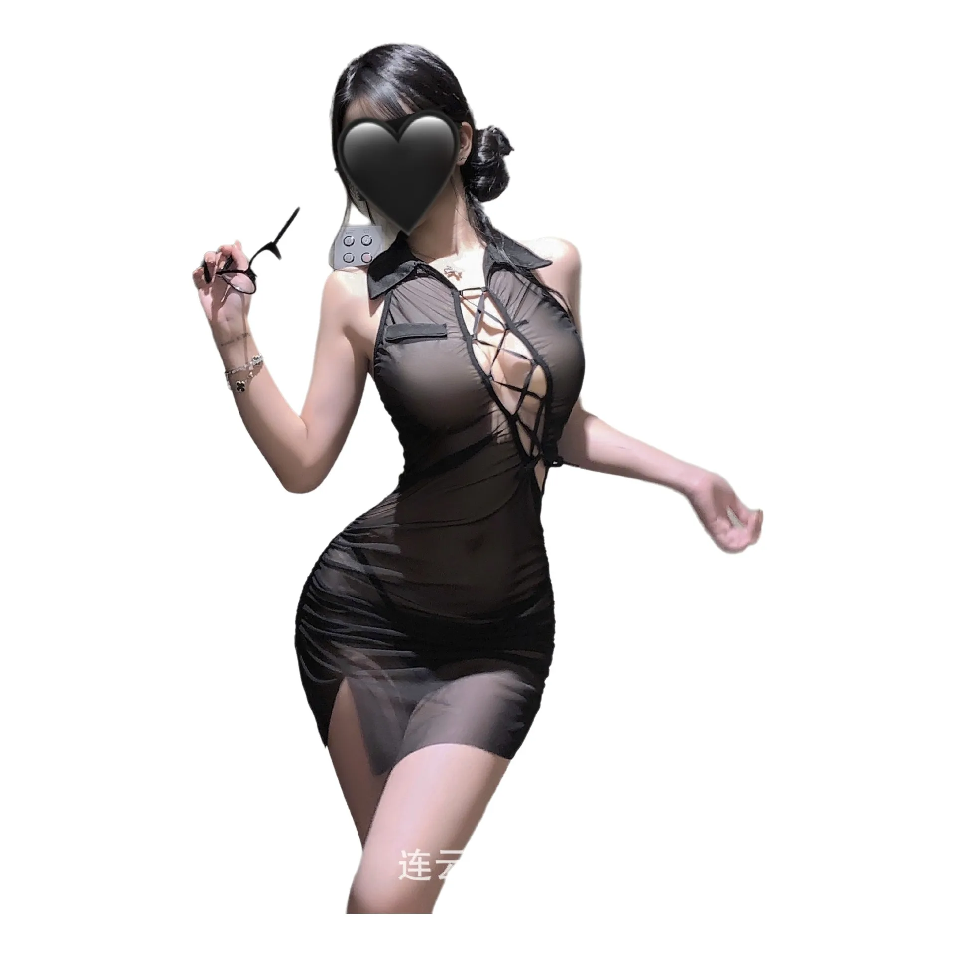 Sexy With Straps Transparent Mesh Secretary Bodycon Dress Uniform Pure Desire Outfit For Women Casual Pure Desire Style 4P87
Sexy With Straps Transparent Mesh Secretary Bodycon Dress Uniform Pure Desire Outfit For Women Casual Pure Desire Style 4P87
