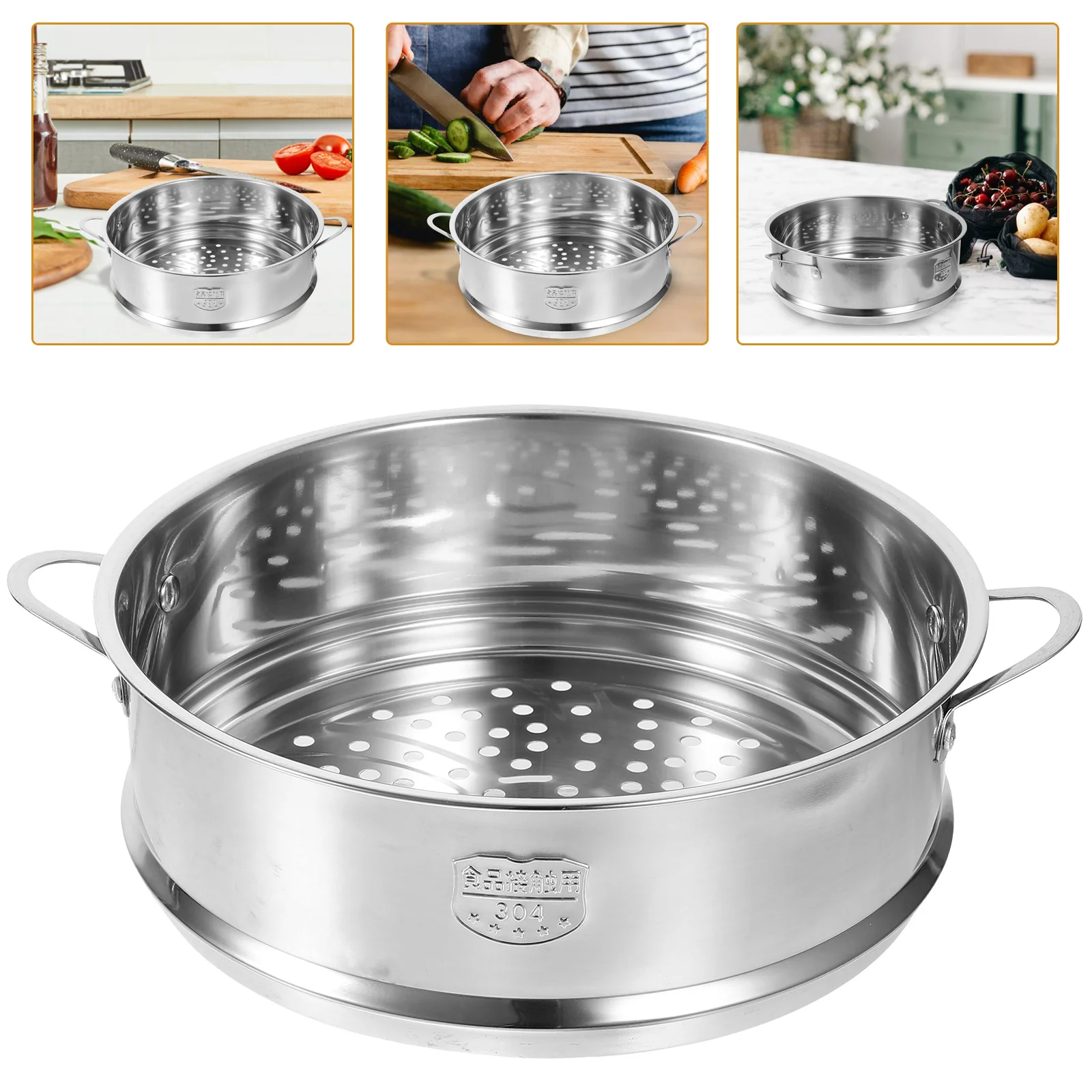 Stainless Steel Steamer 22cm Premium Quality Steam Basket for Rice Eggs Potatoes Fish Seafood Corn Kitchen Cookware
Stainless Steel Steamer 22cm Premium Quality Steam Basket for Rice Eggs Potatoes Fish Seafood Corn Kitchen Cookware