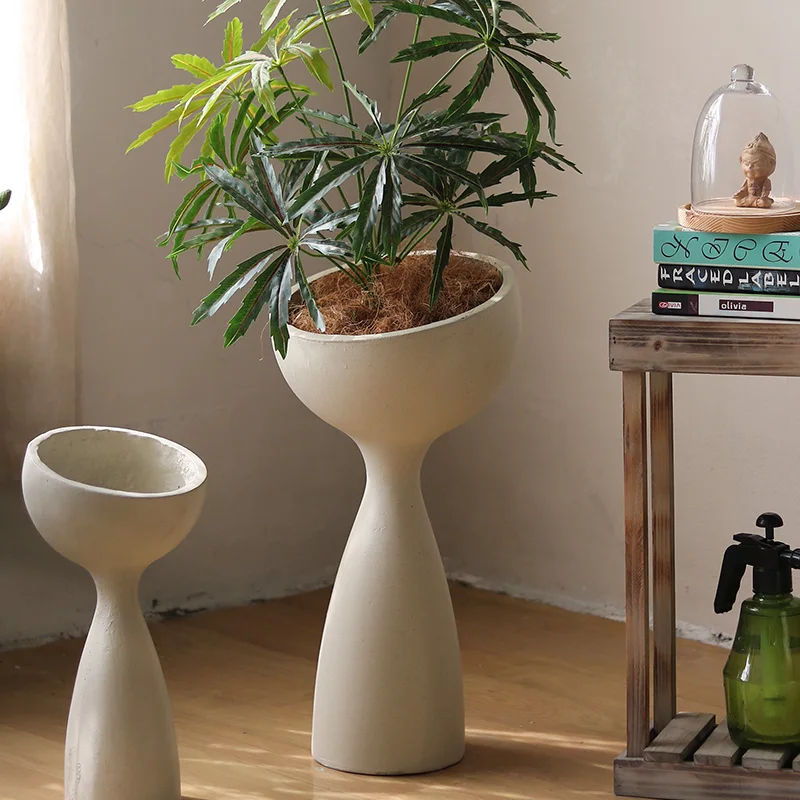 Creative small waist flower pot, living room, shopping mall, light luxury European-style high-end floor-to-ceiling high-footed f 
Creative small waist flower pot, living room, shopping mall, light luxury European-style high-end floor-to-ceiling high-footed f