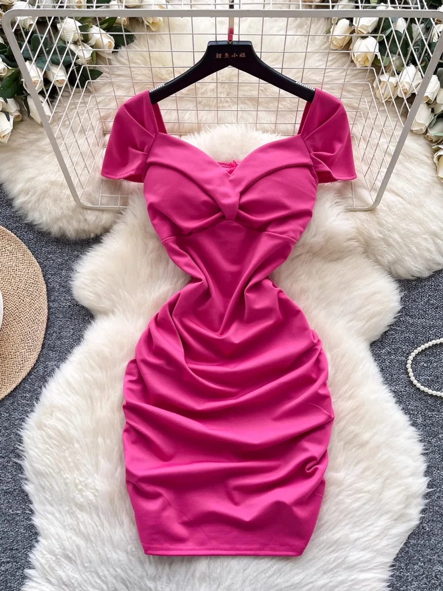 Foamlina Knot Collarbone Exposed Short Dress Women's Summer Minimalist High Quality Slim Pure Hip Mini Short Dress Chic
Foamlina Knot Collarbone Exposed Short Dress Women's Summer Minimalist High Quality Slim Pure Hip Mini Short Dress Chic