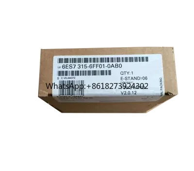 New original packaging 1 year warranty 6ES7315-6FF01-0AB0 6ES7 315-6FF01-0AB0 {No.24arehouse spot} Immediately sent
New original packaging 1 year warranty 6ES7315-6FF01-0AB0 6ES7 315-6FF01-0AB0 {No.24arehouse spot} Immediately sent