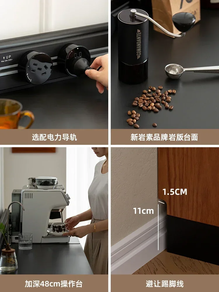 Modular combination side cabinet against the wall Slate countertop Home kitchen Restaurant storage Tea cabinet
Modular combination side cabinet against the wall Slate countertop Home kitchen Restaurant storage Tea cabinet
