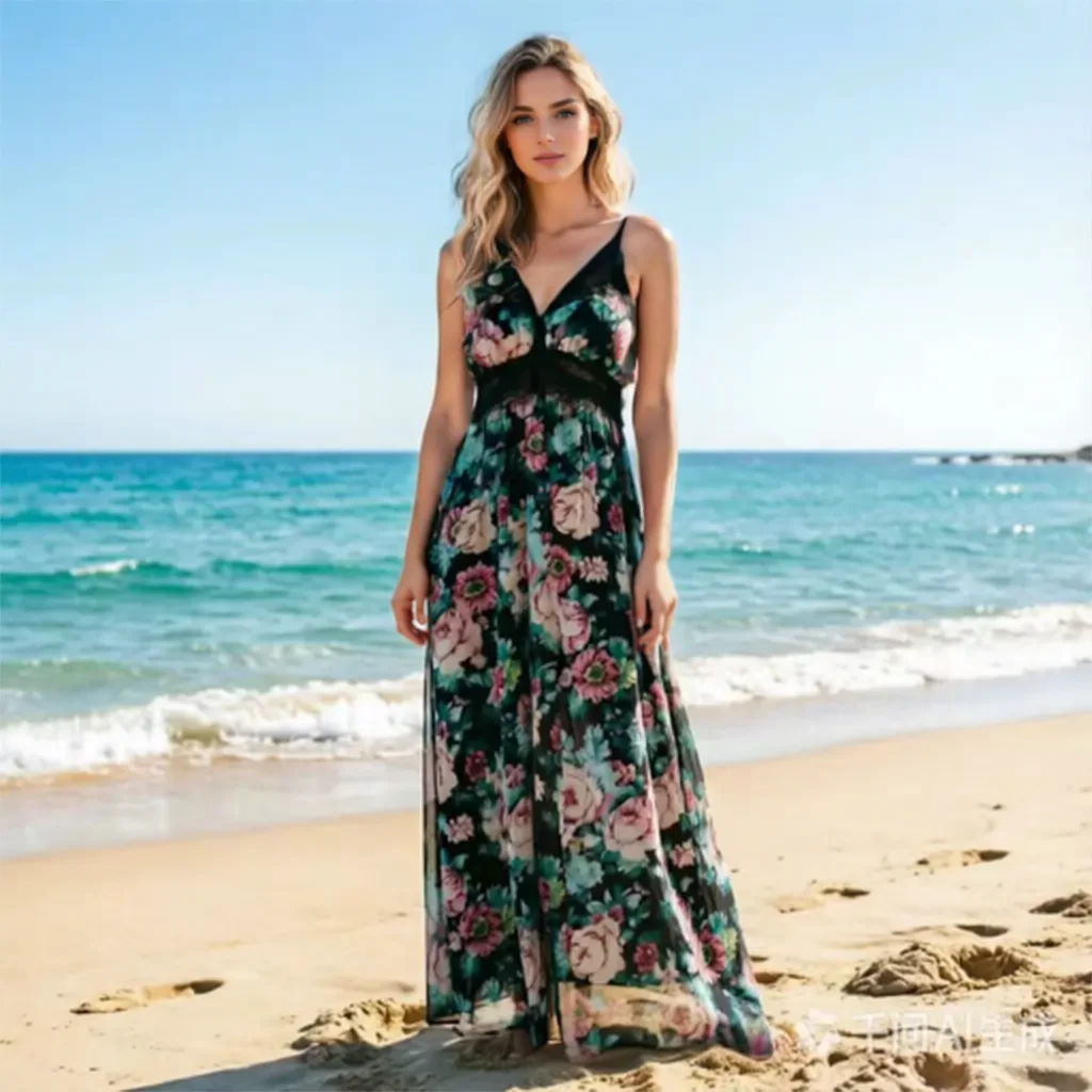 Summer Clothes 2026 Lace V Neck Floral Print Maxi Dress Women Beach Vacation A Line High Waist Black Women Dresses
Summer Clothes 2026 Lace V Neck Floral Print Maxi Dress Women Beach Vacation A Line High Waist Black Women Dresses