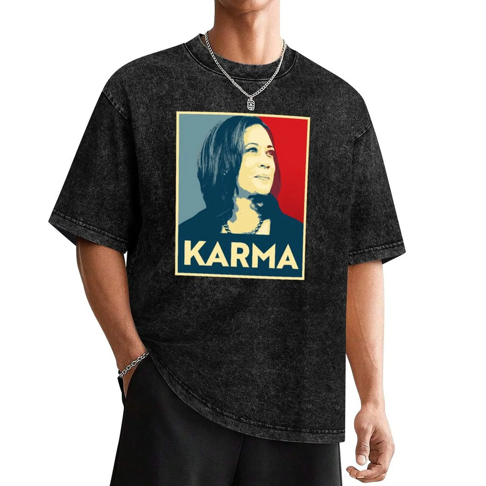Kamala is Karma T-Shirt shirts graphic Short sleeve tee plus size tops summer tops men t shirt
Kamala is Karma T-Shirt shirts graphic Short sleeve tee plus size tops summer tops men t shirt