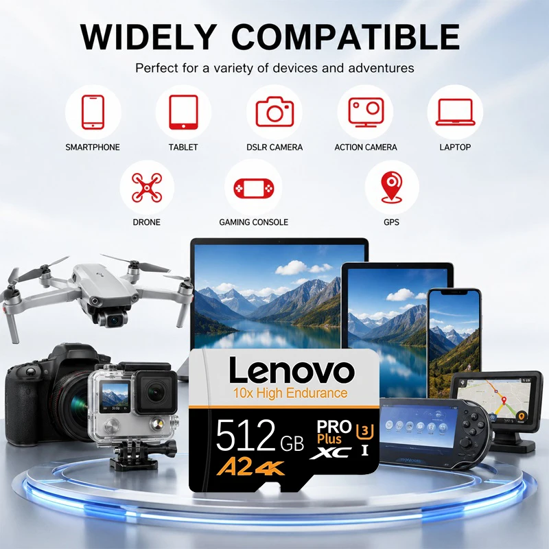 LENOVO Storage Card 16GB 512GB 256GB 128GB 32GB 64GB 16GB Large Capacity C10 A1 UHS I for Phone TF Card UHS I V30 Memory Card U3
LENOVO Storage Card 16GB 512GB 256GB 128GB 32GB 64GB 16GB Large Capacity C10 A1 UHS I for Phone TF Card UHS I V30 Memory Card U3
