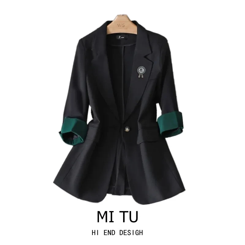 Women's Blazer Summer Women Suit Temperament 2023 New Suit Three-quarter Sleeve Suit Women Splicing Short Coat Suit
Women's Blazer Summer Women Suit Temperament 2023 New Suit Three-quarter Sleeve Suit Women Splicing Short Coat Suit