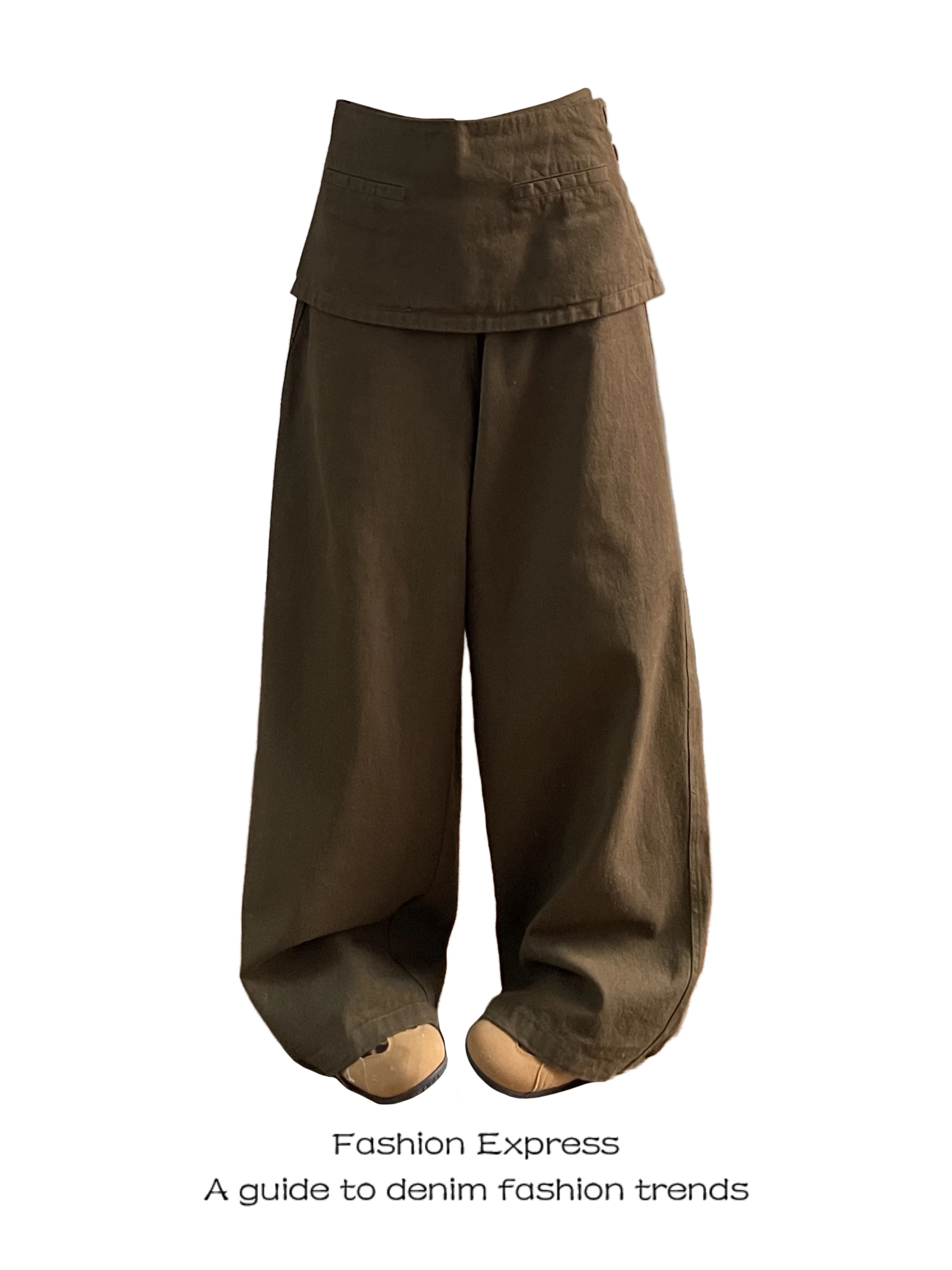 American Style Casual High Waist Wide Leg Jeans Women's Spring Autumn New Vintage Look Fake Two-Piece Loose Comfortable Workwear
American Style Casual High Waist Wide Leg Jeans Women's Spring Autumn New Vintage Look Fake Two-Piece Loose Comfortable Workwear