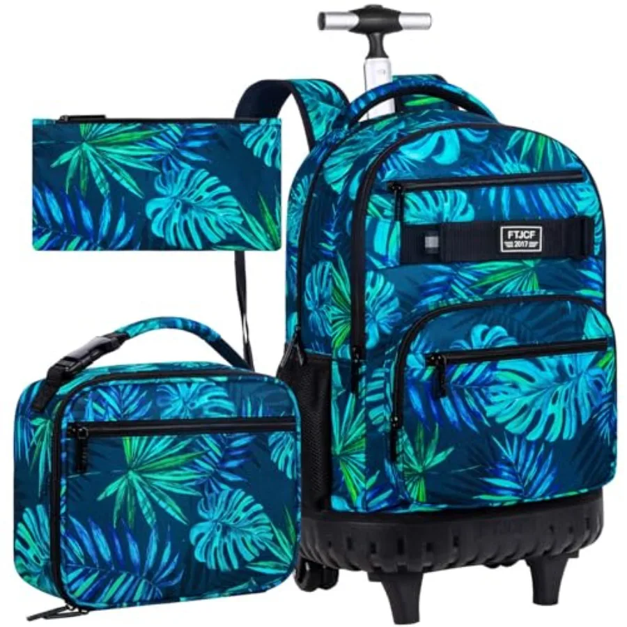 3Pcs Rolling Backpack for Men, 19 Inche Adult Bag with Roller Wheels, Wheeled Bookbag Set for Boys - Green
3Pcs Rolling Backpack for Men, 19 Inche Adult Bag with Roller Wheels, Wheeled Bookbag Set for Boys - Green