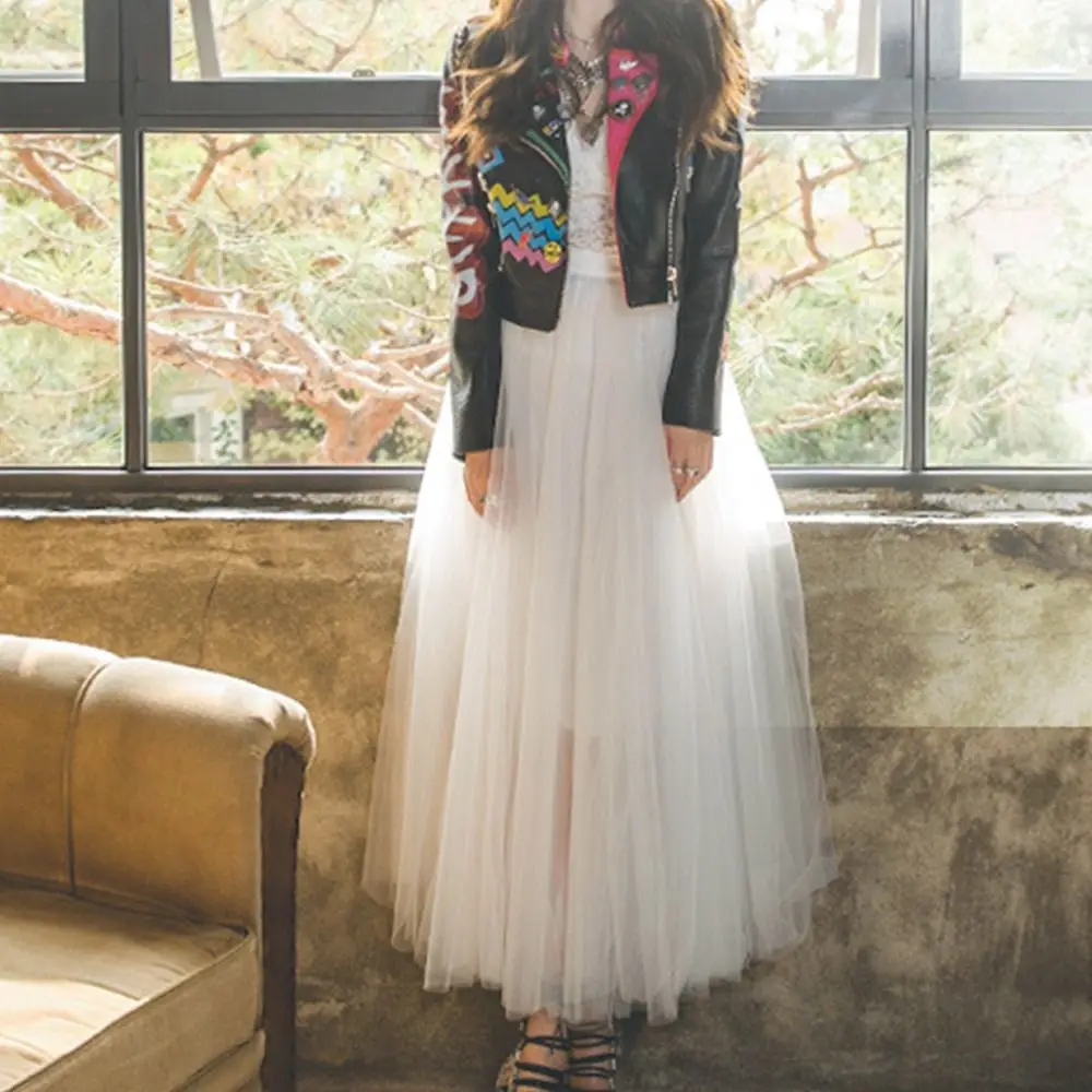 Fashion 3 Layered Mesh Tulle Skirt High Waist Elastic Waist Layered Dress Retro Long Dress Women
Fashion 3 Layered Mesh Tulle Skirt High Waist Elastic Waist Layered Dress Retro Long Dress Women