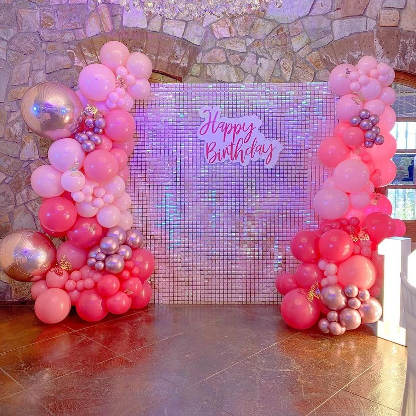 16 Panels Wedding Shimmer Sequins Wall Backdrop For Valentine's Day Birthday Party Christmas Engagement Decoration Customized
16 Panels Wedding Shimmer Sequins Wall Backdrop For Valentine's Day Birthday Party Christmas Engagement Decoration Customized