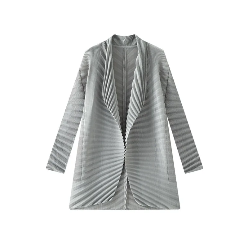 Miyake Pleated Trench Coat Plisse 2026 Spring New Elegant Sophisticated Commuter Style Luxurious Casual Versatile Blazer Women
Miyake Pleated Trench Coat Plisse 2026 Spring New Elegant Sophisticated Commuter Style Luxurious Casual Versatile Blazer Women