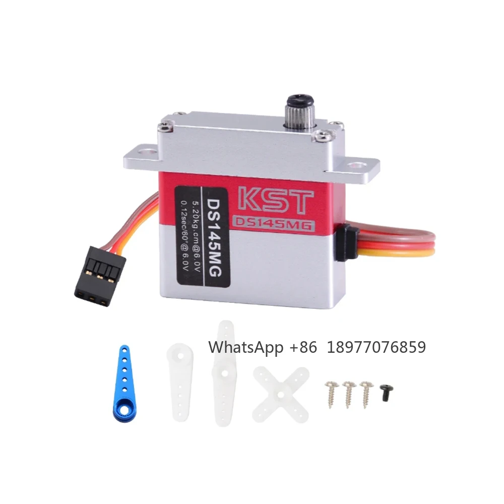 DS145MG DC4.8-6.0V 5.2kg High Torque Speed Metal Gear Digital Servo Motor For Glider Fix-wing UAV RC Car Robot Model Toy
DS145MG DC4.8-6.0V 5.2kg High Torque Speed Metal Gear Digital Servo Motor For Glider Fix-wing UAV RC Car Robot Model Toy