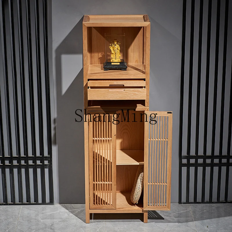 CL solid wood shrine new Chinese vertical cabinet modern simple God of Wealth cabinet household table shrine cabinet living room
CL solid wood shrine new Chinese vertical cabinet modern simple God of Wealth cabinet household table shrine cabinet living room