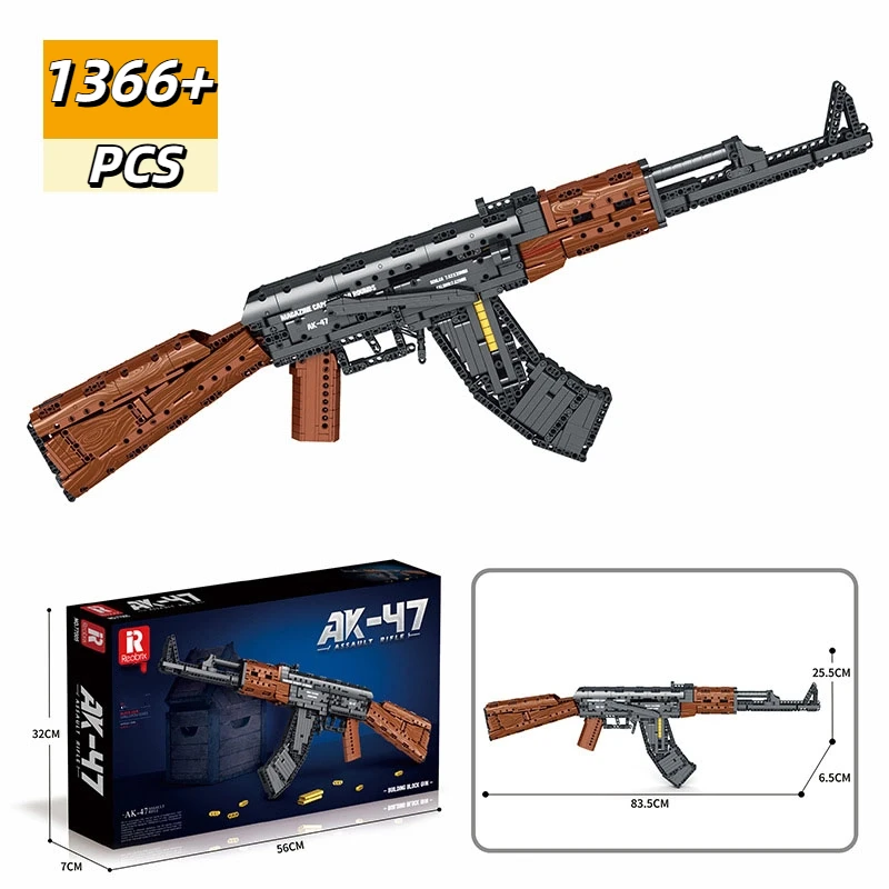 MOC AK47 WW2 штурмовая винтовка, модель, строительные блоки, спецназ, военный стреляемый имитация пистолета, кирпичи, детские праздничные подарки, игрушки «сделай сам»
MOC AK47 WW2 штурмовая винтовка, модель, строительные блоки, спецназ, военный стреляемый имитация пистолета, кирпичи, детские праздничные подарки, игрушки «сделай сам»