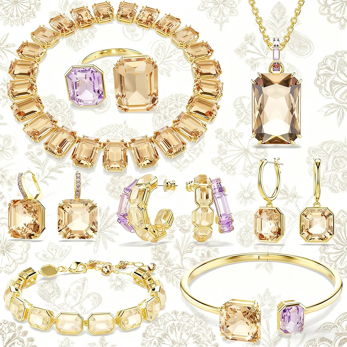 Original 2025 New Trend Anniversary Jewelry Set Charm Luxury Gold Purple Water Drop Crystal Fashion Women NecklaRce ing Earrings
Original 2025 New Trend Anniversary Jewelry Set Charm Luxury Gold Purple Water Drop Crystal Fashion Women NecklaRce ing Earrings