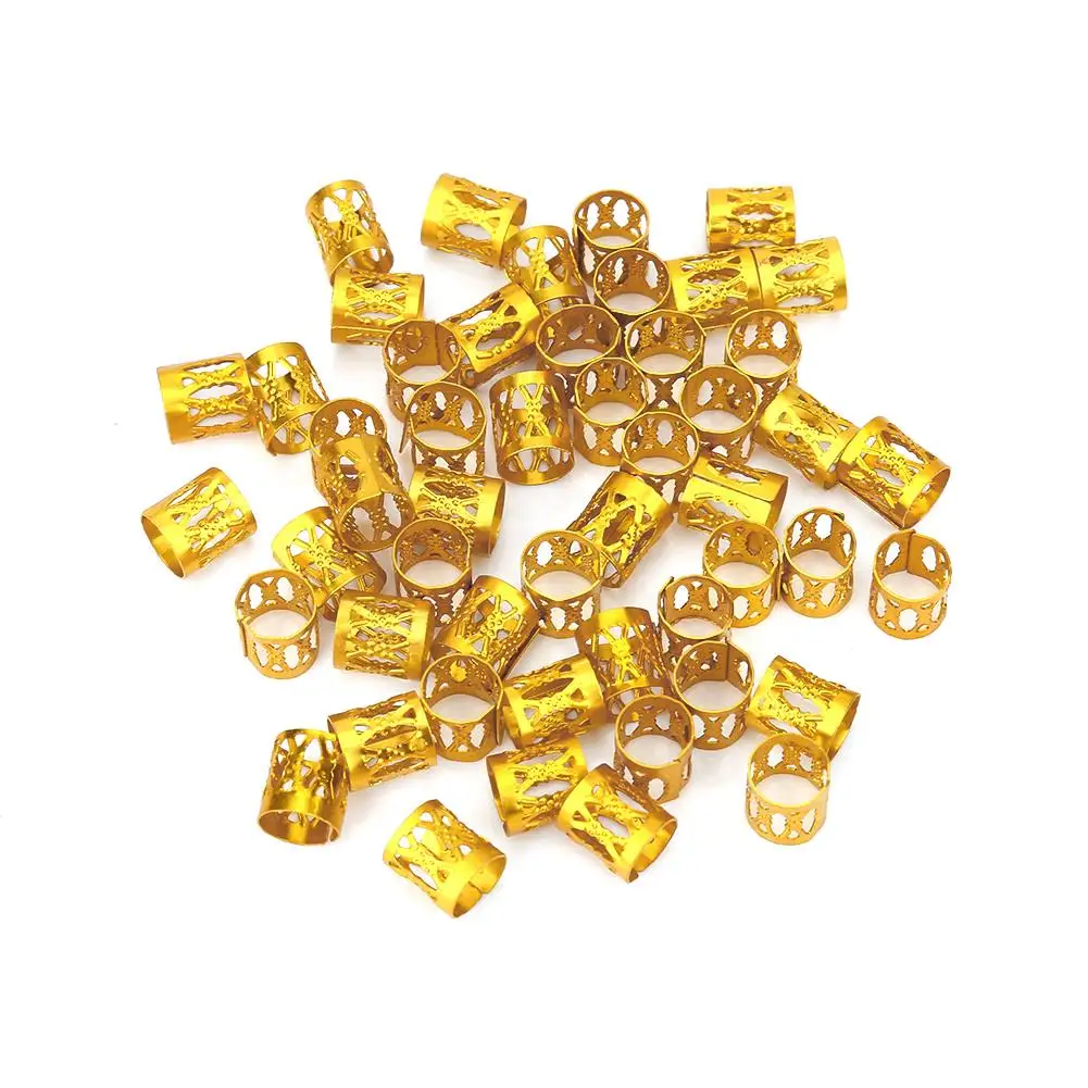 50pcs Adjustable Metal Hair Bead Rings Cuffs Hair Styling Accessories Gold Tone Decoration Tools
50pcs Adjustable Metal Hair Bead Rings Cuffs Hair Styling Accessories Gold Tone Decoration Tools