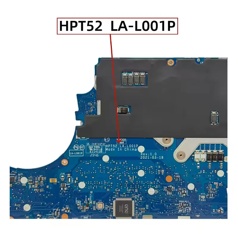 HPT52 LA-L001P For H P Pavilion Gaming 15-DK Laptop Motherboard With i7-11370H CPU GTX1650-4GB DDR4 SPS: M53286-601 M54379-601
HPT52 LA-L001P For H P Pavilion Gaming 15-DK Laptop Motherboard With i7-11370H CPU GTX1650-4GB DDR4 SPS: M53286-601 M54379-601
