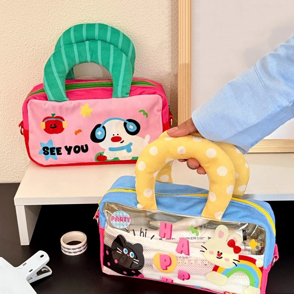 Cartoon Y2K Cartoon Stationery Bag Desktop Storage Large Capacity Korean PVC Pencil Case Animal Bear Bunny Dog Aesthetic
Cartoon Y2K Cartoon Stationery Bag Desktop Storage Large Capacity Korean PVC Pencil Case Animal Bear Bunny Dog Aesthetic