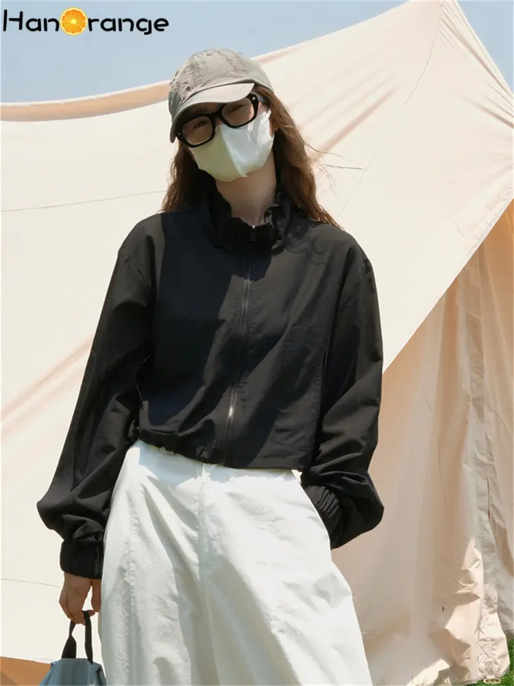 HanOrange 2024 Summer Outdoor Sports Sunscreen Short Jacket Women Loose Cool Light Thin Casual Top White/Black
HanOrange 2024 Summer Outdoor Sports Sunscreen Short Jacket Women Loose Cool Light Thin Casual Top White/Black